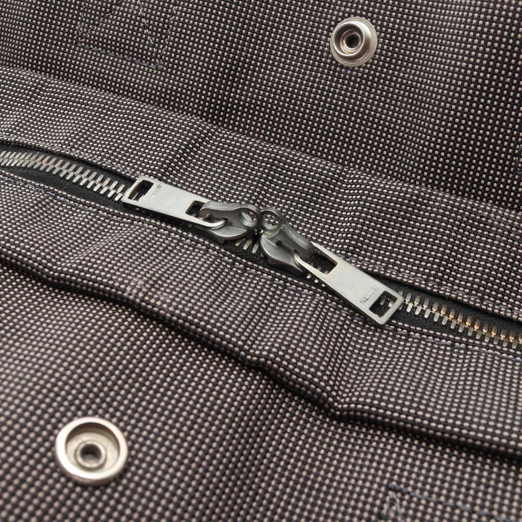 Used HERMES HerlineMM Tote Bag canvas Nylon canvas Gray Used unisex