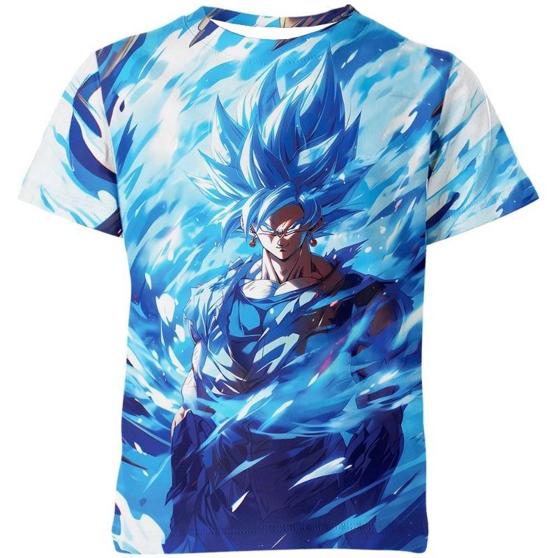 

Japanese Anime Dragon Ball Z All Characters Happy and Friendly Together Manga Printed T-Shirt Kids S