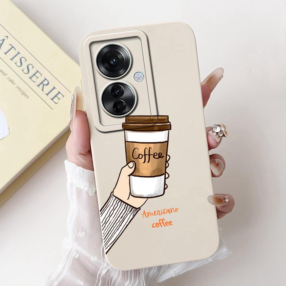 Lens Protective Case For OPPO Reno11 F CPH2603 Fashion Painted Soft Silicone Back Cover For Oppo Reno 11F 5G Phone Cases