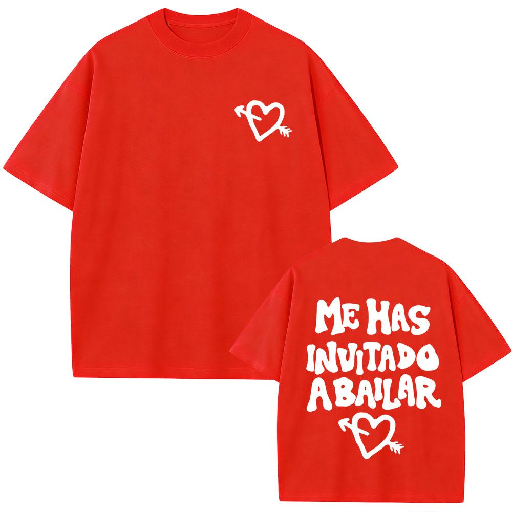 Dani Fernandez Me Has Invitado A Bailar Tshirt Unisex Women Fashion Pop Music T Shirt Unisex Cotton Oversized Short Sleeve Tshirts
