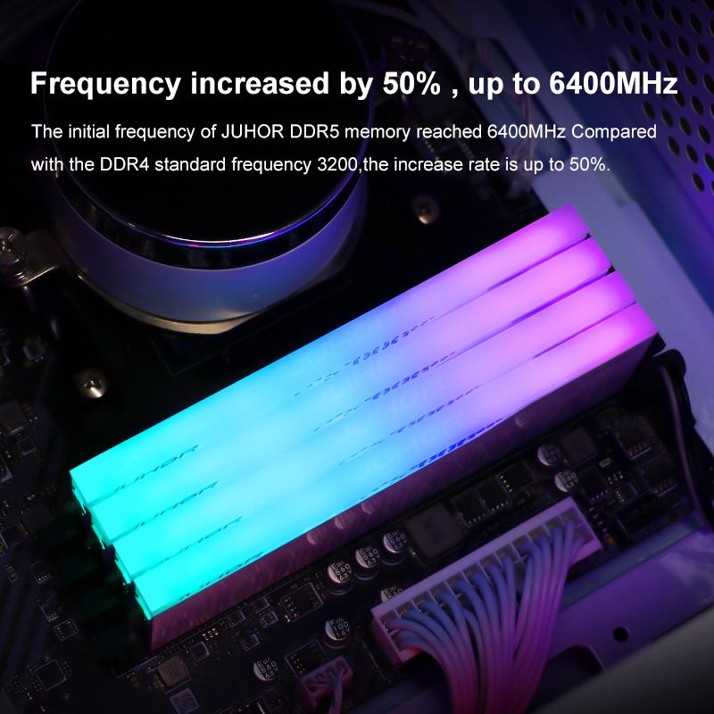 JUHOR Desktop Memory RGB DDR5 16GBX2 6000MHz 5600MHz Dimm High
