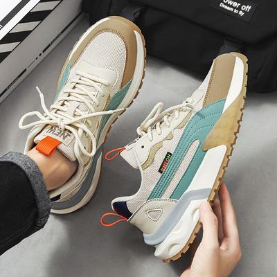 Męskie Trampki Sznurowane Męskie Buty Wulkanizowane Oddychające Męskie Buty Odporne na Ścieranie Siatkowe Buty do Biegania na Zewnątrz Tenis