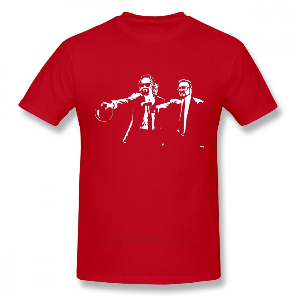 Big Lebowski Dude Abides Walter Pulp Fiction T Shirt Funny Unique Design Unisexs TShirt 100 Cotton Big Size Camiseta