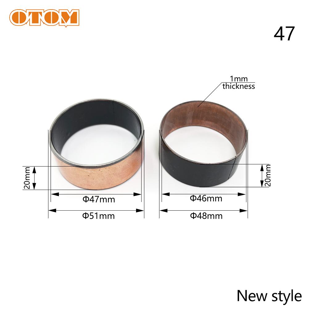 OTOM Motorräder 47mm Gabel Staubdichtung Simmerringe Buchse Äußere Führungsrohre Stoßdämpfer Wartung Oberes & Unteres Paar