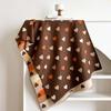 Soft Winter Warm Shawl Warm Faux Cashmere Wrap Colorful Knit Stole Korean Style Muffler  Daily Wear