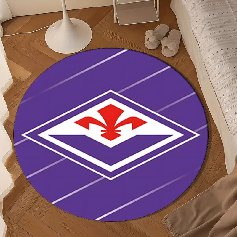 Club de Football Fiorentina Tapis rond Décoration d'intérieur, Tapis de chaise Pour salon, Chambre à coucher, Paillasson décoration d'intérieur Cadeau d'anniversaire Cadeaux de Noël