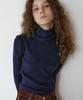 GREENBUTTER Soft Knit Turtleneck (Navy)