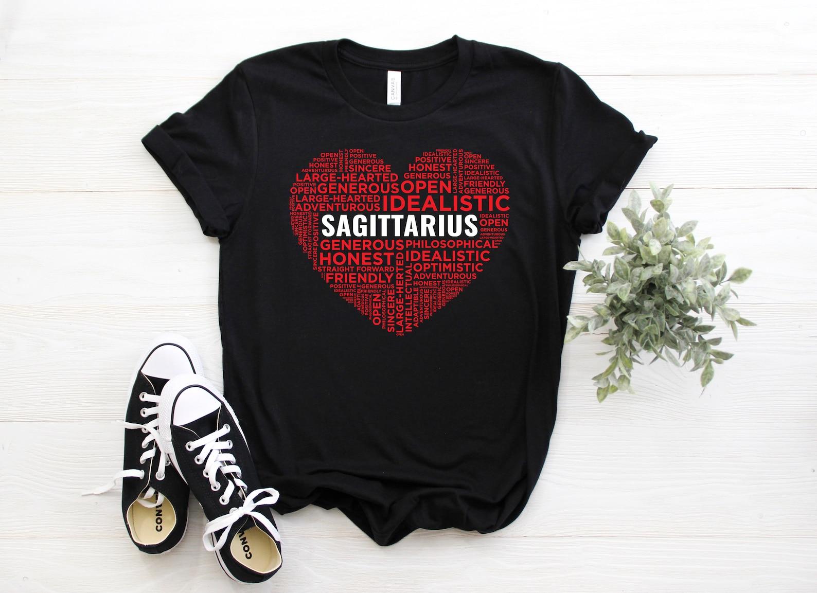 Sagittarius Traits Horoscope Zodiac Sign T-Shirt, Cute Sagittarius Gift Tees, Sagittarius Girl, Funny Rules of Sagittarius, Birthday Present 150