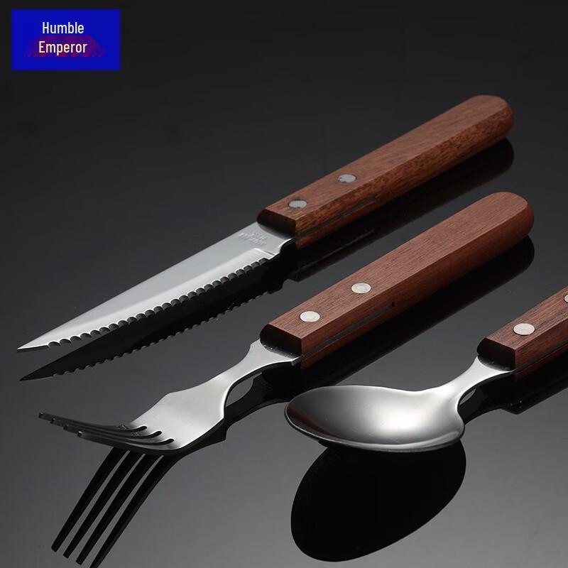 Qianxing Stainless Steel Wood Handle Dinner Fork Set