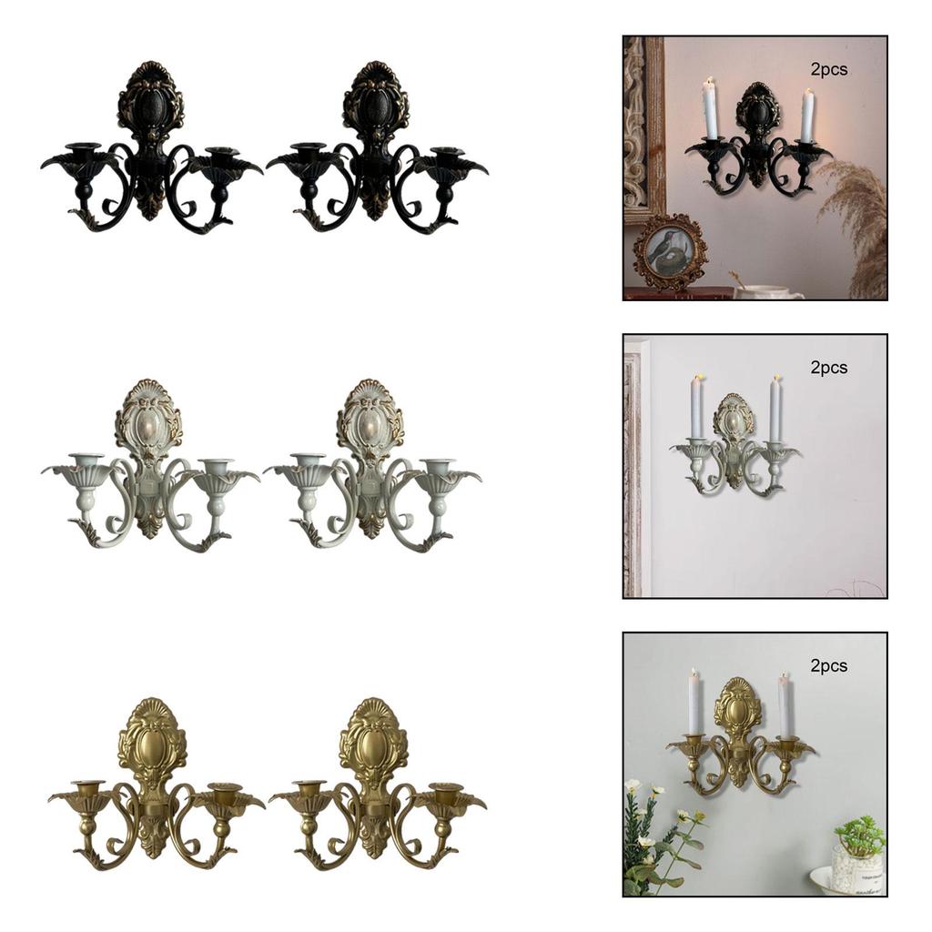 Candle Sconce, Candle Stand Decorative Candlestick Holder Wall Candle Holder for Wedding Party Anniversary Wall Decor