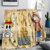 1pz Una Pezzo Monkey D Luffy Coperta in Flanella Fantasia Adatta a Tutte le Stagioni per Arredamento Casa Calore e Comfort Regali Regalo Festivo