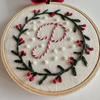 DIY Embroidered Christmas Ornaments Personalized Initial A–Z Monogram Embroidery Set Mini Handmade Christmas Embroidery