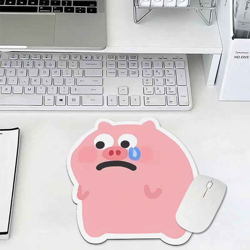 Pig Bacon Laptop Mouse Pad - Small, Non-Slip, Wear-Resistant, Waterproof, Oil-Proof, Easy-to-Clean Desk Mat.