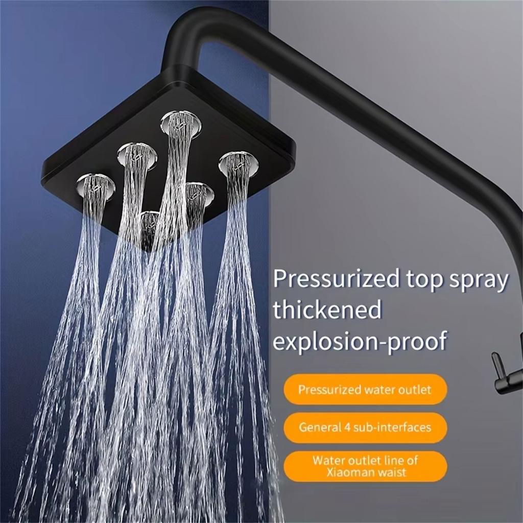 Rectangle High Pressures Shower Head Innovative Designs Boosts Water Pressures Bathroom Accessory for Shower Experience