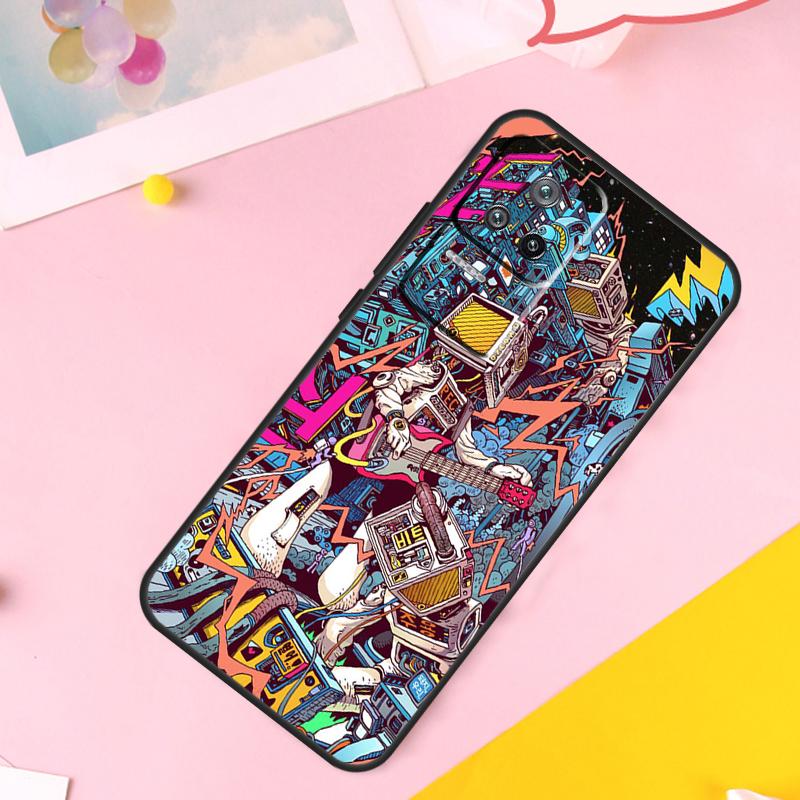 Graffiti Case For POCO X5 X3 F5 Pro M4 F3 F4 X4 GT Back Cover For Xiaomi 11T 12T Pro 11 12 13 Lite