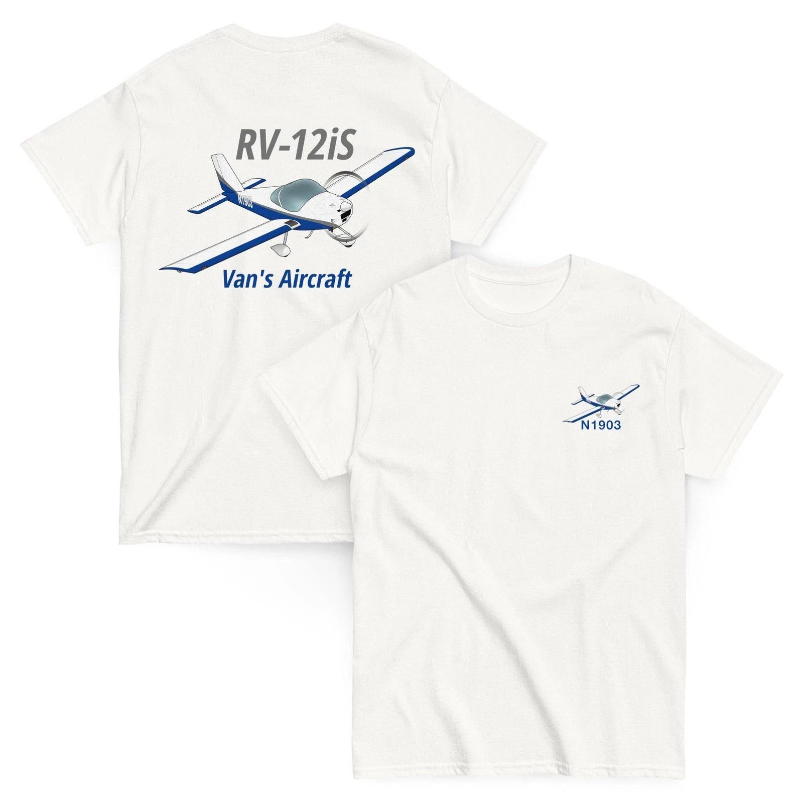 

Van s Aircraft RV-12iS Airplane T-Shirt - Personalized with Your N# - Back & Fro 3XL