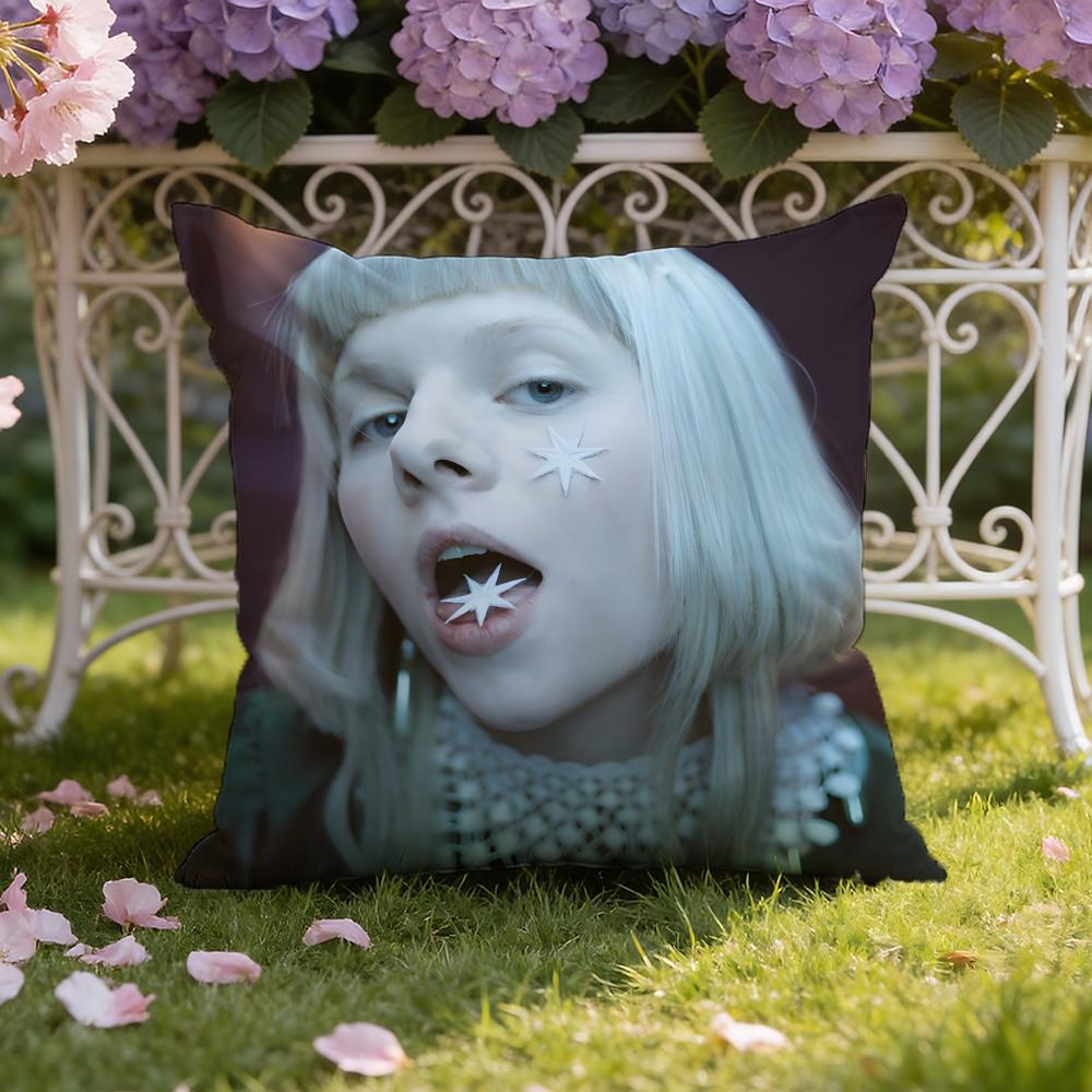 Famous Singer-A-Aurora-Music Cushion Cover Home & Car Dual-Scene Pillow Cover: Reversible for Premium Comfort