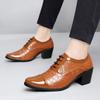 Herren High Heels Blau Derby Braun Hochzeitskleid Tanz Business Elevator Schuhe Schwarz Höhenerhöhung Smoking Schuhe Große Größe