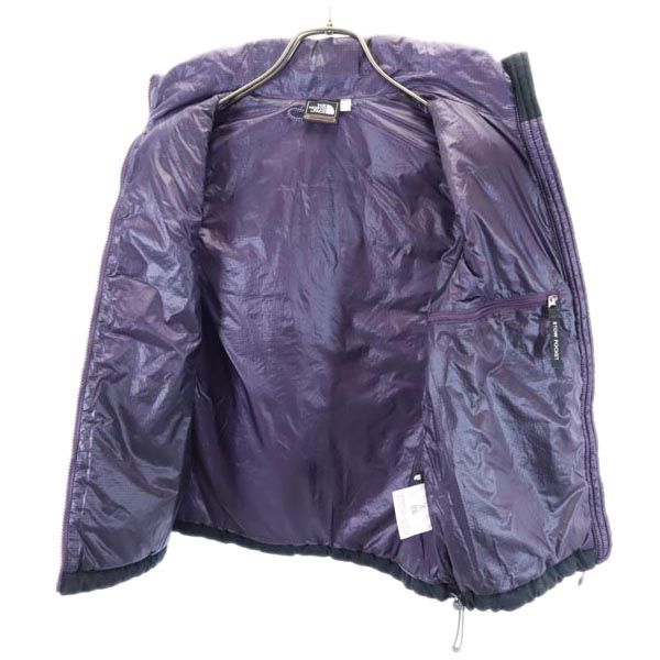 The North Face NYW17801 Logo Embroidery Batting Vest S Purple Outdoors Women Used