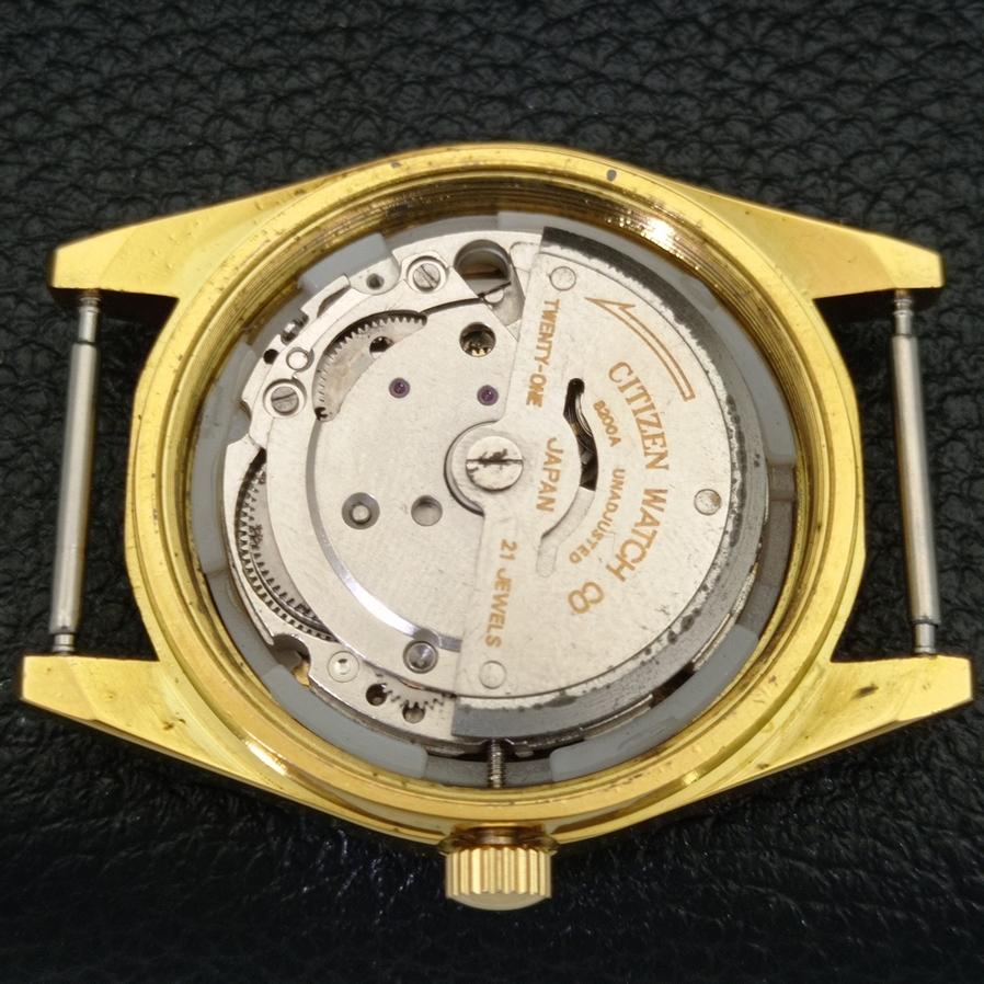 RENOVOVANÉ JAPONSKÉ CITIZEN AUTOMATIC 8200 PÁNSKÉ ARABICKÉ HODINKY S BLUE CIFERNÍKEM a427234-2
