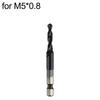 1pc High-Speed Steel Composite Tap For Wood Drilling 1/4inch Shank Composite Tap For M3-M10