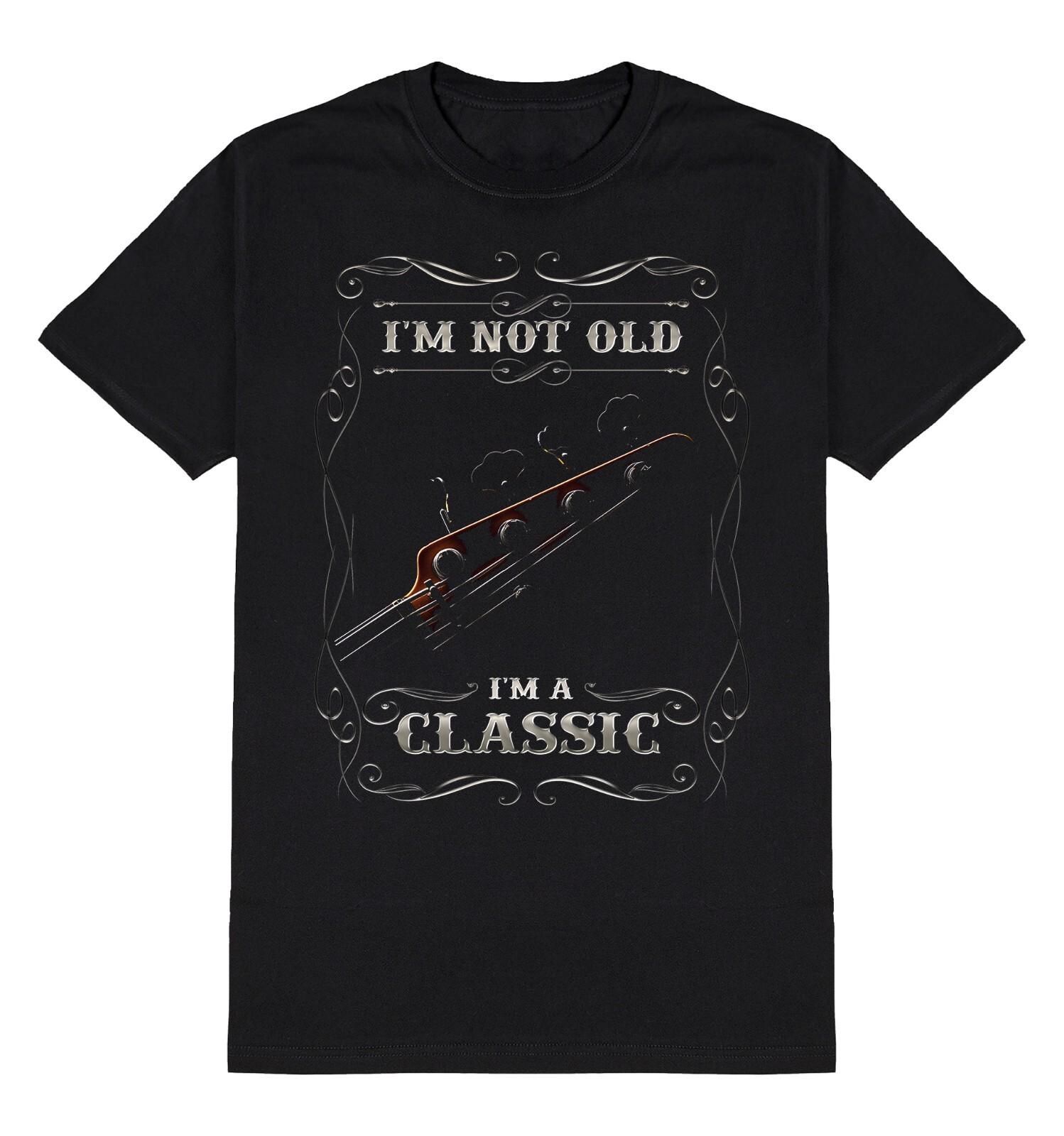 Mens BASS GUITAR T-Shirt Im Not Old Im a Classic Music Birthday Gift Guitarist S разноцветный
