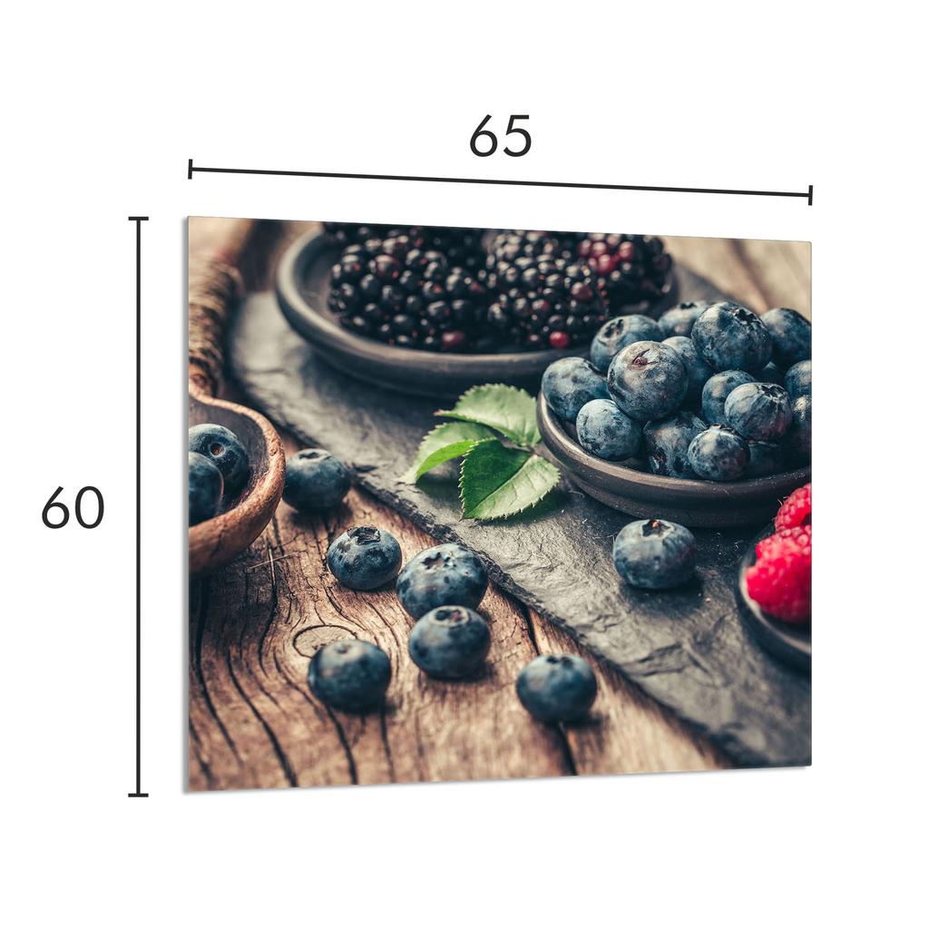 GLASPANEL FÜR DIE KÜCHE 65x60 Früchte