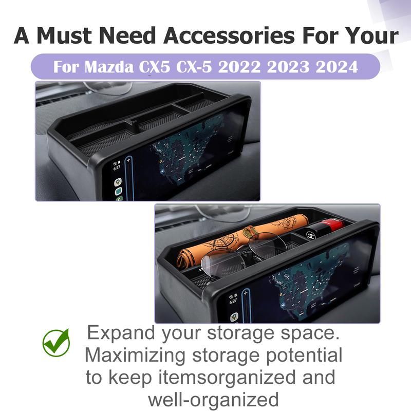Center Console Dashboard Organizer for Mazda CX5 CX-5   2024 Armrest Box Storage Phone Holder Car Front Dash Board Tray