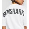 Gymshark Camiseta Gs Power Oversized blanca B4a7o Wb57