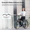Eleglide T1 Step-Thru Electric Bike – 50Nm Motor, 100km Range, 27.5" CST Tires, Hydraulic Suspension  7-Speed Shimano