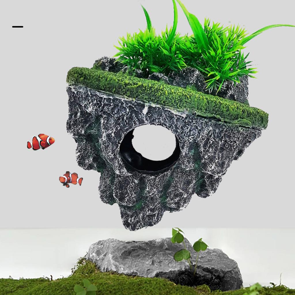 Landscape Hallowed Cave Hideouts Fish Tanks Decorations for Aquariums Terrarium Shrimp Caverns Stone Ornaments