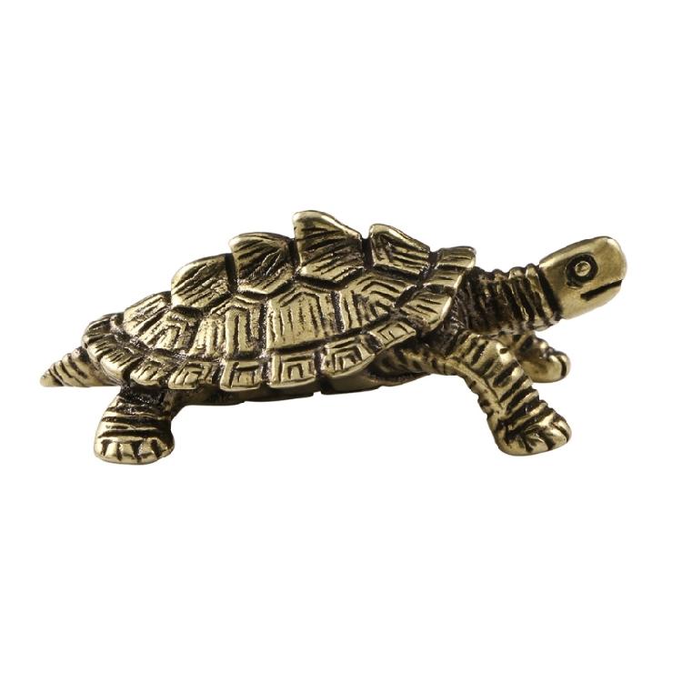 Table Ornament Brass Turtles Statue Turtles Figurine Sculpture Tabletop Centerpieces for Living Room Bedroom Decoration