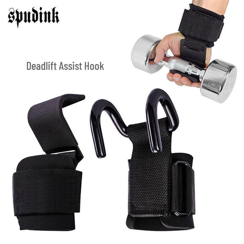 Pull-Up Bar Hook Wrist Wraps for Weightlifting and Deadlifts