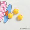 Big Eyes Cheese Resin Toy - Handmade DIY Accessories: Fridge Magnet, Shoe Buckle, Hair Accessory