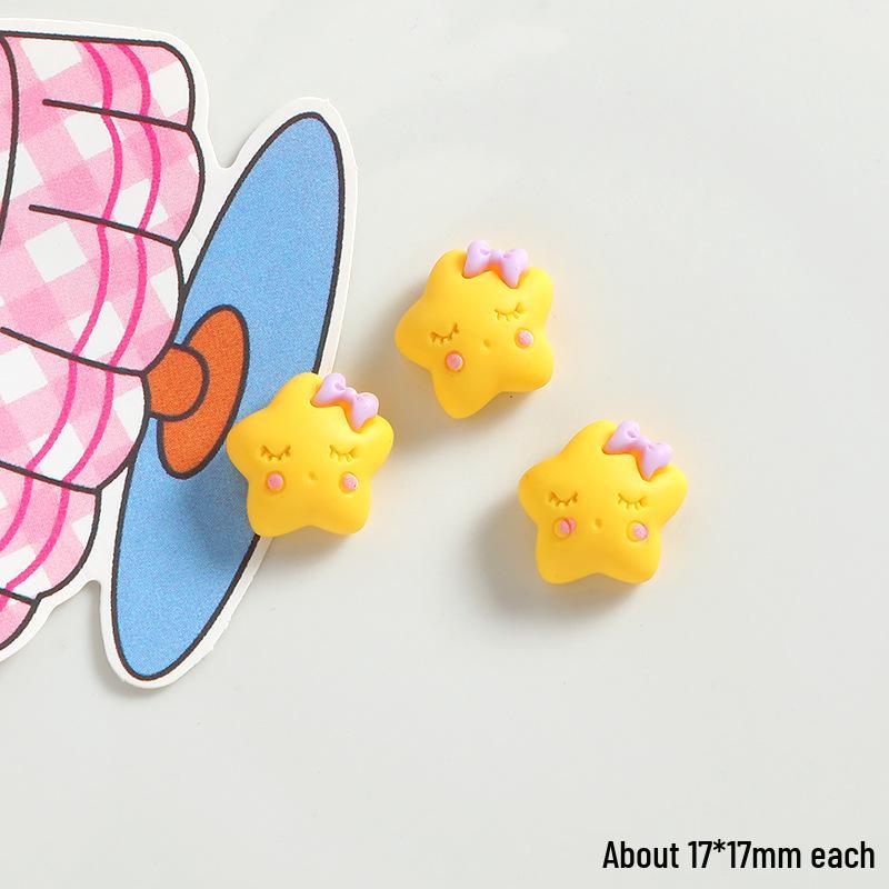 Big Eyes Cheese Resin Toy - Handmade DIY Accessories: Fridge Magnet, Shoe Buckle, Hair Accessory