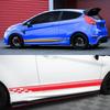 Car Body Side Door Stickers Racing Stripes Vinyl Decals Auto Decoration Accessories For Ford Fiesta MK7 3 Door ST 2008 - 2017