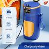 Portable Rechargeable Fruit Juicer with Screen - Ideal for Ice Crushing and Perfect for Smoothies and Shakes.