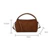 Luxury Mini Size Shoulder Bag PU Leather Matte Suede Pillow Bag Frosted Surface Crossbody Bag Daily Use