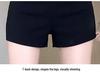 Women's High Waist Slim Fit Black Summer Shorts