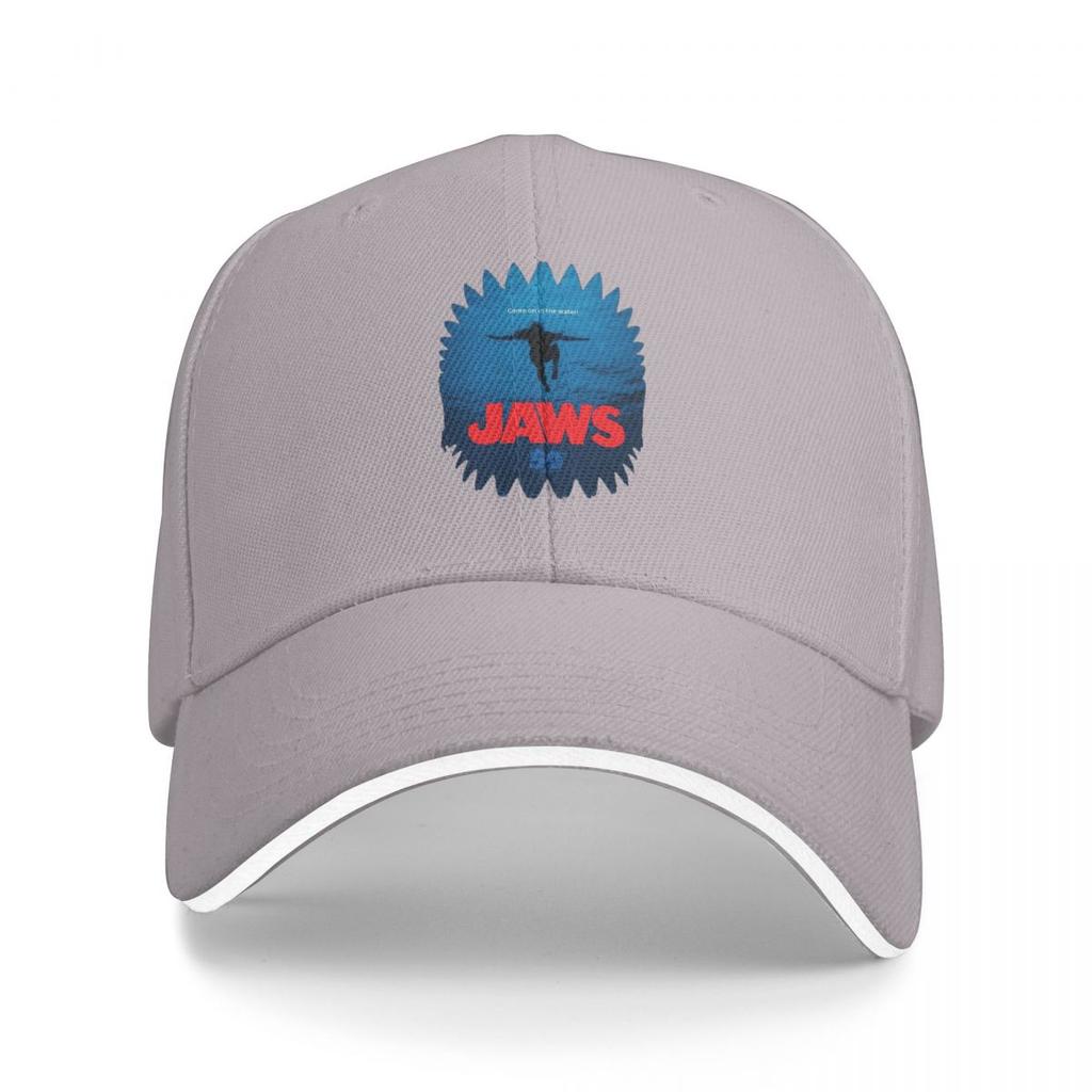 Unisex Baseball Hats Jaws 50th Anniversary Logo Movie Outdoor Streetwear Summer Sports Baseball Caps Hip Hop Cap Casquette Hats
