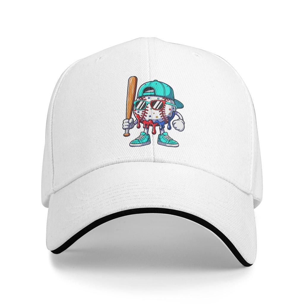 Ice Cream Drip Baseball Spots Baseball Lifestyle Baseball Cap Stylish Women Men Trucker Hat Outdoor Gym Baseball Caps Gift Idea