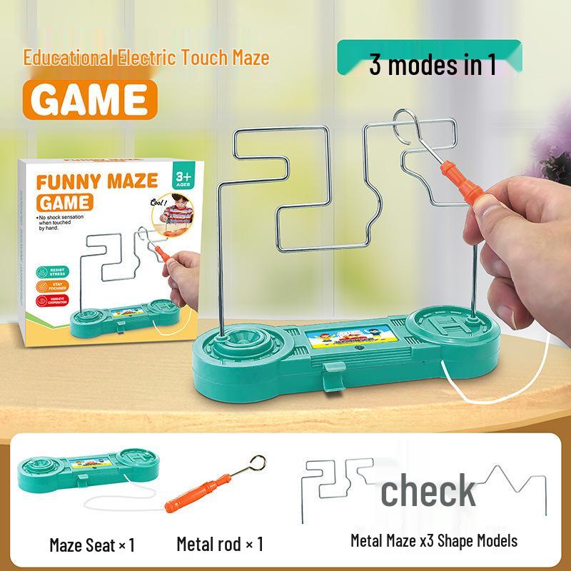 Electromagnetic Hot Wire Maze Educational Game for Hand-Eye Coordination and Concentration Training