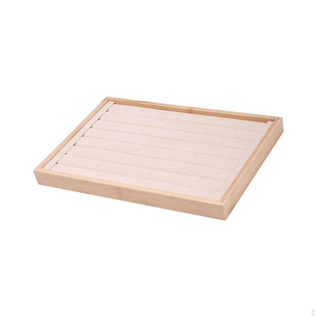 Jewelry Display Tray Organizer Large Props Showcase Rings Earrings for Live
