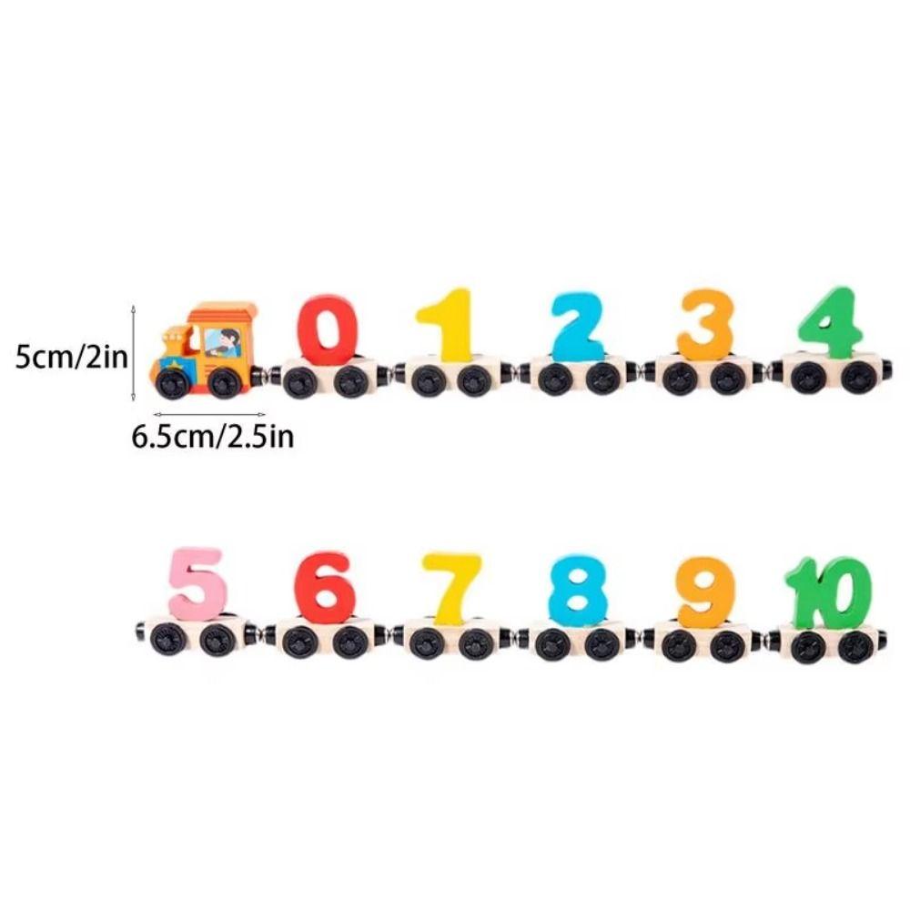 Fruits/Dinosaur Montessori Number Train Set Educational Magnetic Digital Train  Toddler