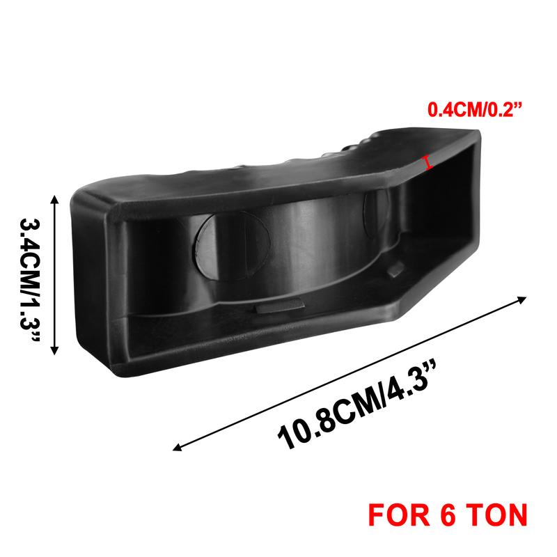 2PCS Universal Car Rubber Slotted Jack Stand Pad Lift Pads Adapter Repair Tool 3 / 6 Ton Frame Stand Rail Pinch Adaptor Black