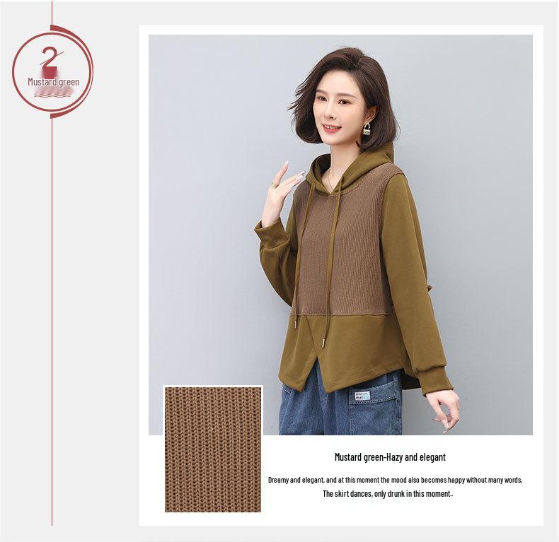 2024 Women's Lightweight Petite Hoodie - Spring/Autumn Casual Long Sleeve