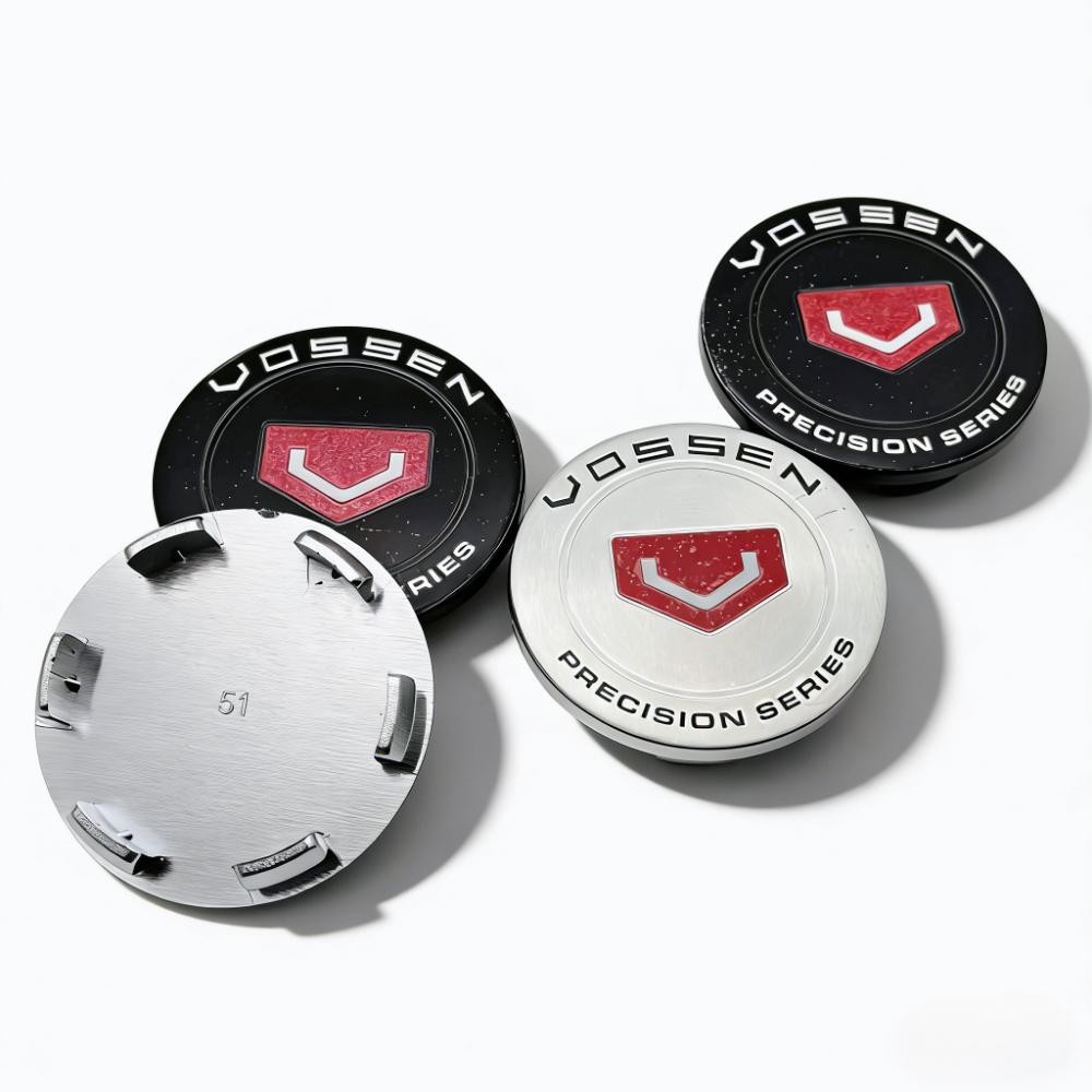 4pcs VOSSEN Logo Emblem Badge Car Wheel Center Caps 51mm 46mm Rim Hub Center Dust Cover Wheel Hubcaps Replace Car Accessrories