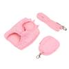 Dog Harness Leash Cute Bow Rhinestone Decoration Breathable Adjustable Pet Vest Traction Rope Set for Small Dogs Cats