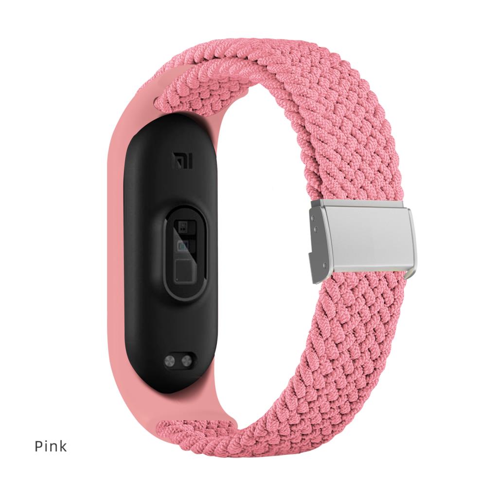 Bracelet for Mi band 10 8 7 6 Strap Elastic adjustable Nylon Braided Miband4 miband 5 correa Wristband for xiaomi Mi band 3 7 9