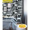 HaoHome Waterproof Peel and Stick Wallpaper White Black Contact Paper Self Adhesive Decor Fashion Dormitory Cabinet Decor